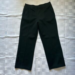 Uniqlo Deep Green Straight Leg Lounge Style Pants